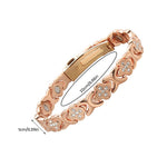 Pulsera de cobre con flores