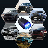 Luz estroboscópica RGB para techo de coche solar