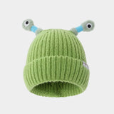 Chapeau en laine Petit monstre phosphorescent