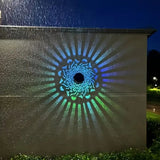 Lampe Murale Solaire à Projection Mandala