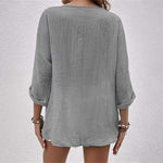 Cardigan en Mousseline de Soie à col en V