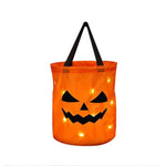 Sac à bonbons personnalisé en forme de citrouille lumineuse