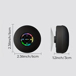 Mini Haut-parleur Bluetooth de douche à ventouse étanche avec lumière Led