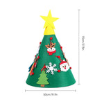 Arbre de Noël en feutre DIY Montessori 3D