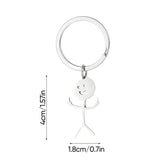 Pendentif porte-clés Doodle amusant