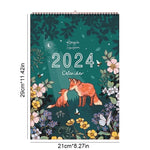 Calendrier mural des animaux 2024