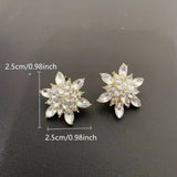 Boucles d'oreilles de luxe en forme de tournesol