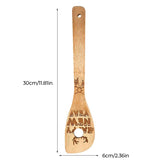 Spatule en bambou gravée au laser