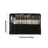 Ensemble de 24 Pinceaux en Nylon