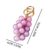 Porte-clés pendentif raisin