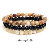 Bracelet combiné en agate naturelle