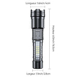 Lampe de poche laser blanche ultra brillante à longue portée
