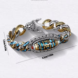 Bracelets avec Mantra à Six Caractères et Dzi à Neuf Yeux