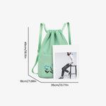Sac à bandoulière brodé avec pochette à cordon
