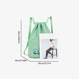 Sac à bandoulière brodé avec pochette à cordon