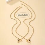 Collier Couple Spaceman Pendentif aimanté