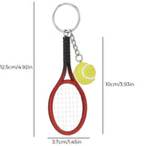 Porte-clés raquette de tennis