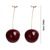 Boucles d'oreilles en forme de cerise