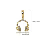 Collier à pendentif d'écouteurs