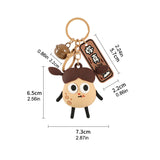 Porte-clés créatif et amusant en silicone, pendentif cloche