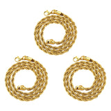 Collier en acier inoxydable à chaîne torsadée