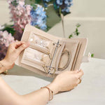 Livre de rangement portable pour bijoux en cuir de luxe