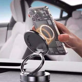 Porte-téléphone magnétique à vide ajustable 360°
