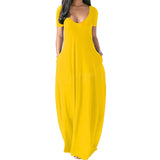 Robe Maxi à Encolure en V