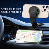 Chargeur sans fil magnétique pliable 2 en 1 pour voiture