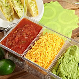 Set de plateaux à condiments surgelés