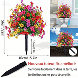Violette artificielle pour le jardin, l'intérieur et la décoration d'intérieur