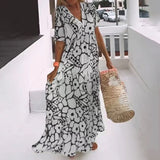 Robe imprimée à manches courtes✨