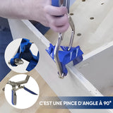 Outil de menuiserie - Clip en métal à angle droit à 90 degrés