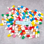 Lettres Capsule Message dans la bouteille (couleurs mélangées)