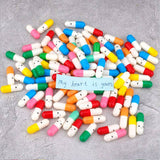 Lettres Capsule Message dans la bouteille (couleurs mélangées)