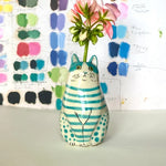 Vase pour chat à pois