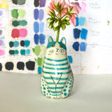 Vase pour chat à pois