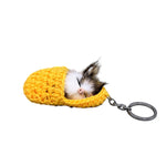 Porte-clés Chaton endormi mignon