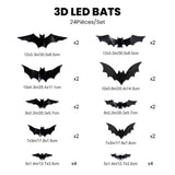 Décoration LED Chauve-Souris 3D