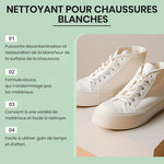 Crème de nettoyage portable pour chaussures blanches