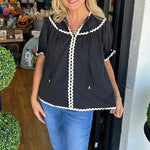 Chemise brodée Shell Clash
