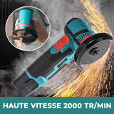 Meuleuse d'Angle avec Batterie au Lithium 12 V