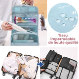 Cubes d'emballage de voyage - 8 sacs de rangement pliables