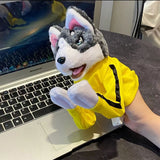 Poupée en peluche avec gants Husky