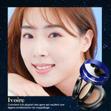 Fond de teint liquide anti-cernes en poudre pressée coussin 2 en 1