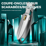 Coupe-ongles en Acier Inoxydable avec Anneau