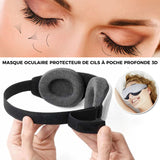 Masque oculaire 3D à poche profonde pour protéger les cils