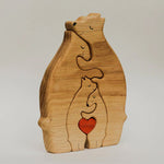 Ornement puzzle en bois DIY