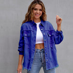 Veste Denim à Coupe Relaxante