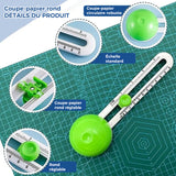 Modèle simple de couteau à découper rond en plastique